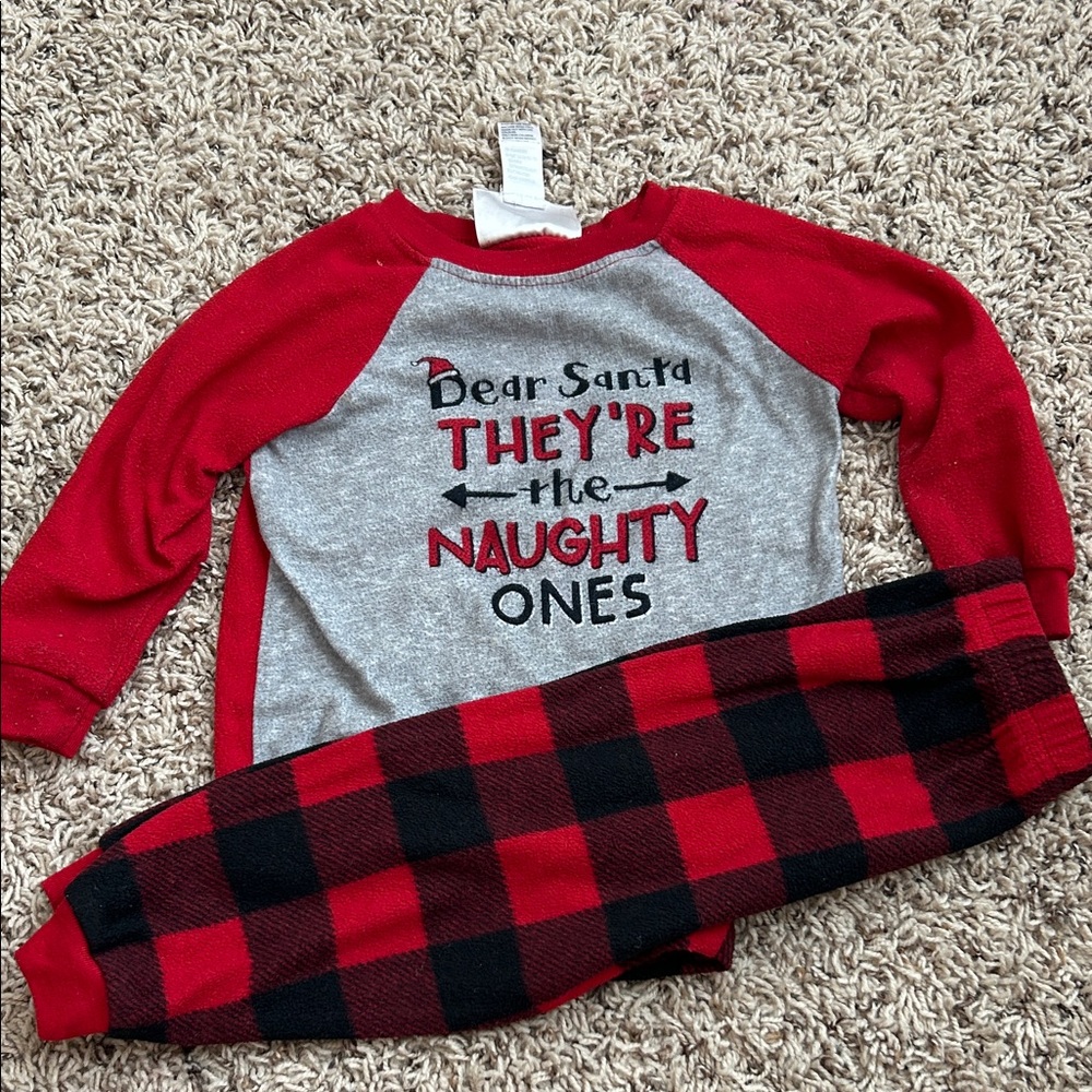 Red and Gray Kids Pajamas